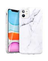 BasicPlus iPhone 11 Cover - Hvid Marmor