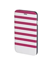 Hama Stripes Booklet Case for Apple iPhone 6/6s magenta/white