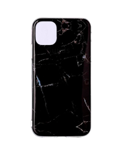 iPhone 11 Cover - Sort Marmor