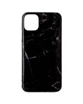 iPhone 12 Cover - Sort Marmor