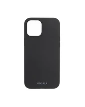 ONSALA Phone Case Silicone Black - iPhone 12 / 12 Pro
