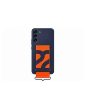 Samsung Galaxy S22 Plus Silicone Cover with Strap - Navy